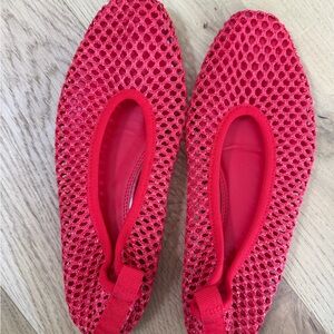 Red Mesh Women's Shoes